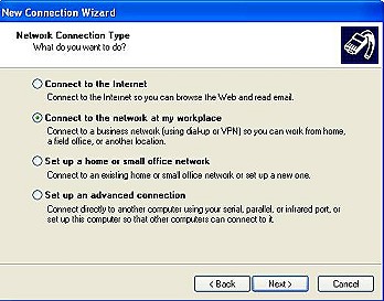 Windows XP VPN Setup